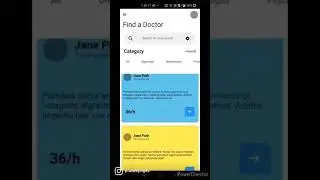 Flutter Doctor App Demo - Flutter UI