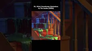 R.L. Stine&rsquo;s Goosebumps illustrations by Tim Jacobus (1990s) #goosebumps #horror #nostalgia #90s