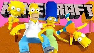 NOS CONVERTIMOS EN LA FAMILIA SIMPSON EN MINECRAFT TROLL 😱