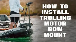 How to install trolling motor bow mount on Flycraft