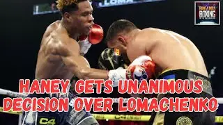 Haney gets unanimous decision win over Lomachenko
