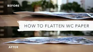 Tips On Flattening Watercolor Paintings | Watercolor 101 with Sarah Cray of Let's Make Art