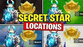 ALL SECRET BATTLE STARS Season 10 - Fortnite Week 1 to Week 7 Locations (SEASON X) | TamashaBera