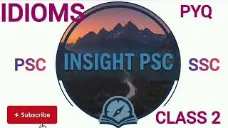 IDIOMS| PSC ENGLISH|PYQ SSC| RAILWAY EXAMS