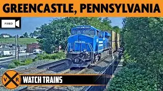 Greencastle, Pennsylvania, USA | Virtual Railfan  LIVE !