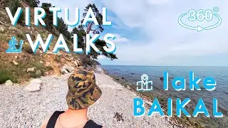 VR Walking Tour &ndash; Lake Baikal&rsquo;s shoreline (Part 1) | Scenic Hike in 360&deg; for treadmill
