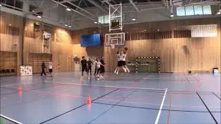 Viktor Stepanovski highlights against the top ranked high school basketball players from Sweden.
