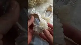 Crochet Pearls Shoes for baby girl