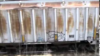 Freight Train Graffiti Benching 2014 Part 13