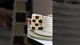 How to make a checkerboard cake ( chess cake )
