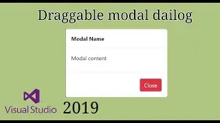 Bootstrap : Draggable modal dailog using jQuery