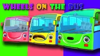 Wheels On The Bus Go Round And Round | Nursery Rhymes For Kids