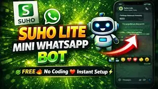 SUHO LITE 🔥 Mini WhatsApp Bot | FREE & Easy Setup (No Coding)