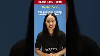 Class 11th Maths | How to Describe SETS in Roaster Form? 🤔 #shorts