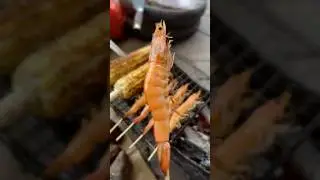 Grilled Shrimp and Instant Noodles-A Match Made on Charcoal #grillandchill #shorts #vietnamesefood