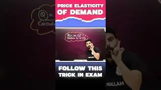 Price Elasticity Of Demand Ki Ye Trick Yaad Rakhna #Shorts #CA #PW