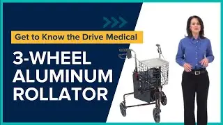 Drive Medical - 3-Wheel Aluminum Rollator