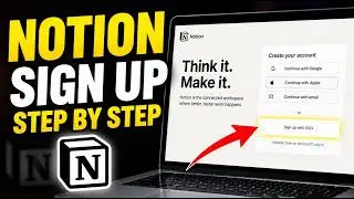 How to register with Notion for knowledge base setup - Step By Step
