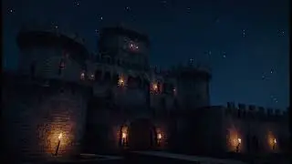 D&D Night Castle Ambience | Moonlit Fantasy Music for Relaxation & Immersion