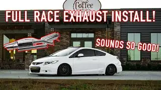 Honda Civic Si 9-го поколения издает ОЧЕНЬ громкий звук 🔥 Полная спортивная выхлопная система с п...
