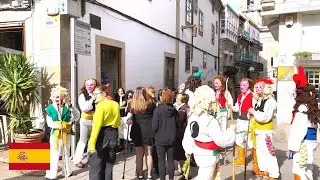 Como é o Carnaval na Espanha? 🇪🇸 |  Vigo 2023 (Walking Tour 4K)
