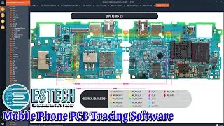 Estech Schematic Diagram | How to trace find missing points in Mobile Phone PCB