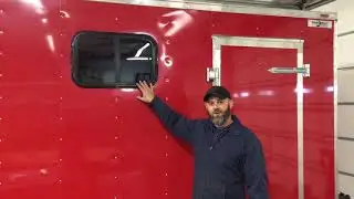 How to Install Windows in a Cargo Trailer - Aftermarket windows and Flush Latch
