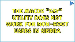 The macOS 