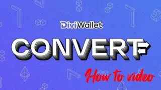 How to use the Divi wallet conversion feature