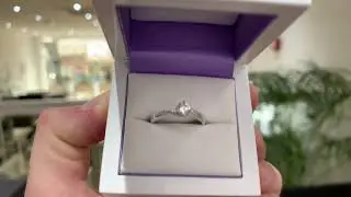 Burlesque Diamond Shoulder Twist Engagement Ring