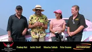 Peter Gwynne Rallyschool at Pradeep Nair's Art of Driving, India - Jackie Shroff & Nikeetaa Takkale