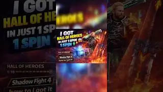 I GOT HALL OF HEROES IN JUST 1 SPIN 😱🔥 | Shadow Fight 4 #shadowfight #winzonebd