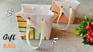DIY Gift Bag for Christmas 🎄| Easy Origami Gift Bag | Small Items Gift Bag #giftbag #christmas