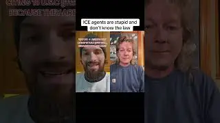 ICE agents are stupid and don&rsquo;t know the law #duet #law #code #ice #maga #interference #speech