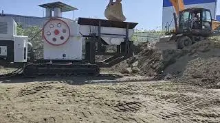 Quarry Crawler Type Portable Stone Jaw Crusher Machine
