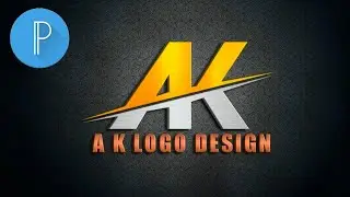 Logo Design - A K Professional Logo Design How To Make On Pixellab||pxltechno
