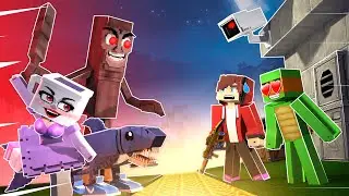 JJ Security House vs Italian Brainrot FULL MOVIE  | Maizen Minecraft Animation