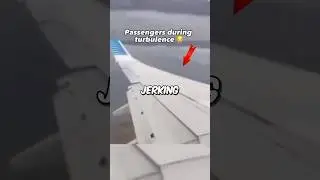 This Plane hits heavy turbulence #aviation #airplane