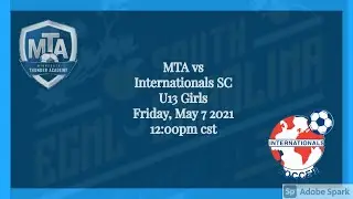 MTA vs Internationals SC U13 ECNL Girls