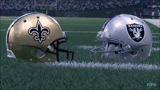 Madden NFL 18 - Oakland Raiders vs New Orleans Saints - Gameplay (HD) [1080p60FPS]