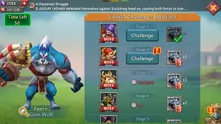 Lords mobile limited challenge bloodlust stage 2 | Grim Wolf stage 2 | Fenrir stage 2