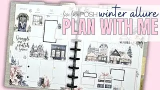 PLAN WITH ME | CLASSIC VERTICAL HAPPY PLANNER | WINTER ALLURE LIVE LOVE POSH