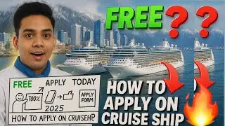 ✅HOW TO APPLY FOR CRUISE SHIP JOB||2025||🚨