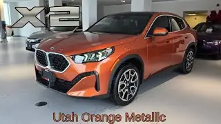 NEW ARRIVAL! 2025 BMW X2 xDrive28i Utah Orange Metallic on Black #bmw #x2 #u10 