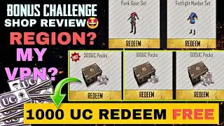 I got 1000 UC FREE // BONUS CHALLENGE SHOP REFRESH #bgmi #pubgmobile #mekzonegaming