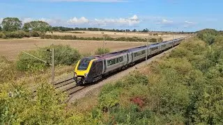 Cross Country Class 221+220 Passing Crowden Hill Overbridge 
