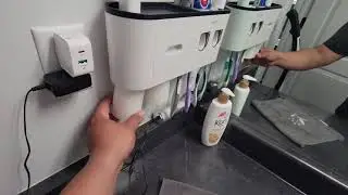 Wall Mounted Toothbrush Holder Kit with Double Automatic Toothpaste Dispensers Review