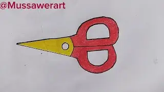 How to draw scissor||easy drawing ideas||easy drawing tutorial