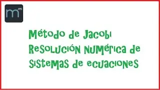 Método de Jacobi (Universidad)