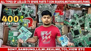 All Types Of Led ,Lcd Tv spare parts,Tcone boards,motherboard, power supply boards टीवी के पार्टस